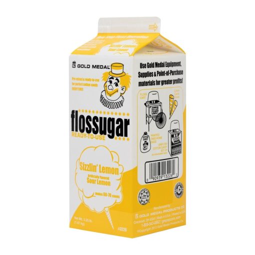 Flossugar Sour Lemon Ready to Use Cotton Candy Mix 1-47kg (HS997)