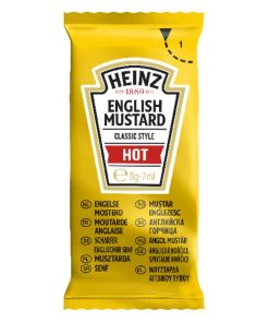 Heinz English Hot Mustard Sachets 7ml Pack of 250 (HT389)