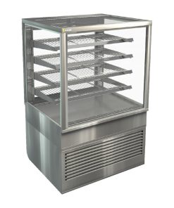 Cossiga Heated Freestanding Display Solid Front Glass w-Rear Sliding Doors 900mm (HT514)