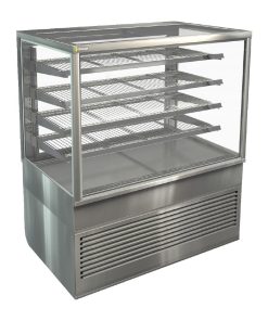 Cossiga Heated Freestanding Display Solid Front Glass w-Rear Sliding Doors 1200mm (HT516)
