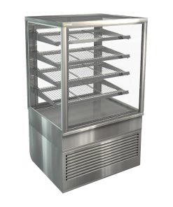 Cossiga Tower TTG Glass Front Tall Refrigerated Freestanding Serve Over w-Stainless Hinged Rear Door 900mm (HT565)