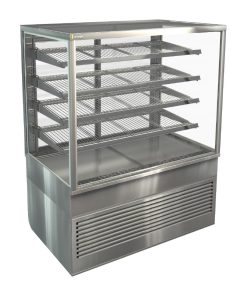 Cossiga Tower TTG Glass Front Tall Refrigerated Freestanding Serve Over w-Stainless Hinged Rear Door 1200mm (HT566)