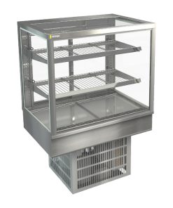 Cossiga Tower STG Refrigerated Drop-in Display w-Solid Front Glass and Rear Sliding Doors 900mm (HT569)