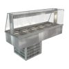 Cossiga Linear Series Drop-in Refrigerated Well w-Full Square Glass Gantry 1825mm (HT633)