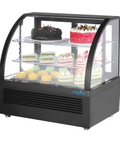 Polar C-Series Countertop Display Fridge Black 100Ltr (CU636)