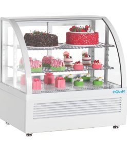 Polar C-Series Countertop Display Fridge White 100Ltr (CU637)