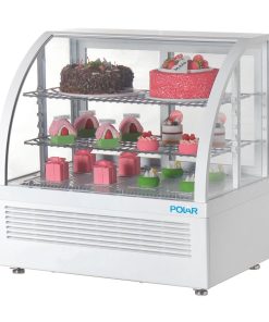 Polar C-Series Countertop Display Fridge White 100Ltr (CU637)