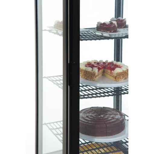 Polar C-Series Energy Efficient Curved Door Display Fridge Black 235Ltr (CX573)