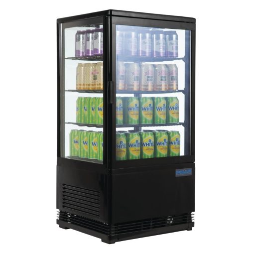 Polar C-Series Energy Efficient  Display Fridge Black 68Ltr (CX577)