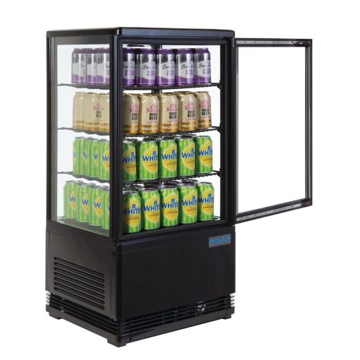 Polar C-Series Energy Efficient  Display Fridge Black 68Ltr (CX577)