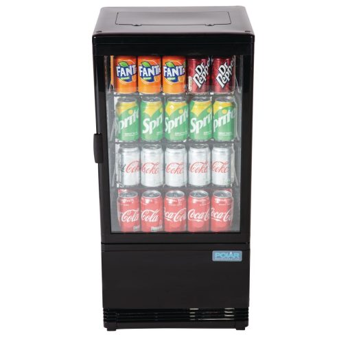 Polar C-Series Energy Efficient  Display Fridge Black 68Ltr (CX577)