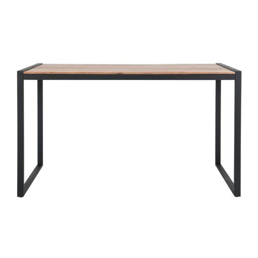 Bolero Steel and Acacia Industrial Bar Table 1800x900mm (DK905)