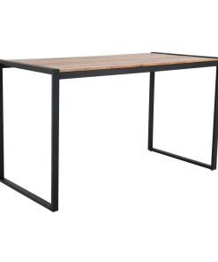 Bolero Steel and Acacia Industrial Bar Table 1800x900mm (DK905)