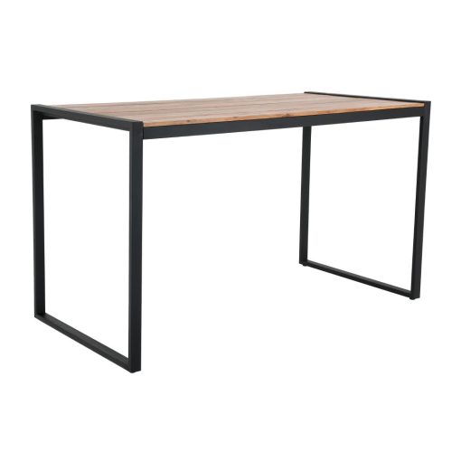 Bolero Steel and Acacia Industrial Bar Table 1800x900mm (DK905)