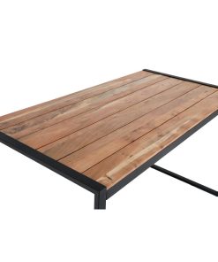 Bolero Steel and Acacia Industrial Bar Table 1800x900mm (DK905)