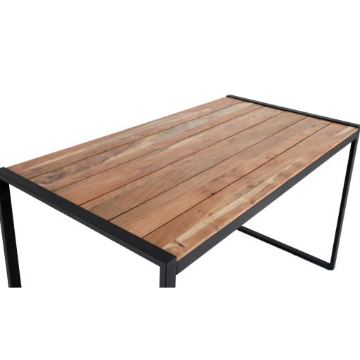 Bolero Steel and Acacia Industrial Bar Table 1800x900mm (DK905)