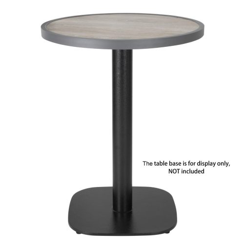 Bolero Fibre Glass Round Table Top Wood Effect 580mm (DL486)