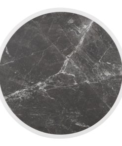 Bolero Fibre Glass Round Table Top Dark Granite Effect 580mm (DL487)
