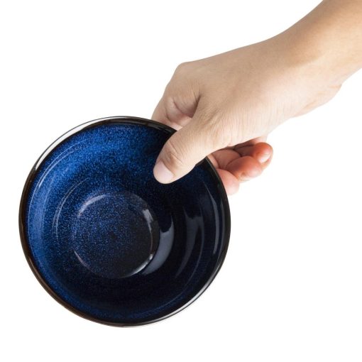 Olympia Luna Midnight Blue Footed Bowls 115mm Pack of 8 (DZ774)
