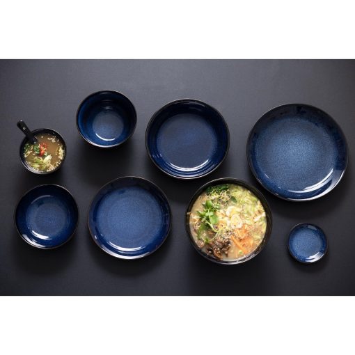 Olympia Luna Midnight Blue Footed Bowls 150mm Pack of 6 (DZ775)