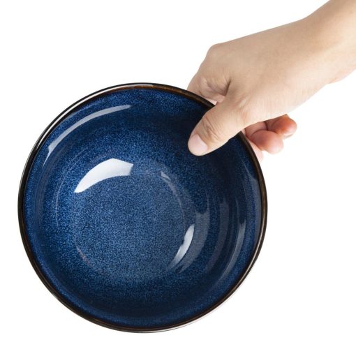 Olympia Luna Midnight Blue Footed Bowls 150mm Pack of 6 (DZ775)