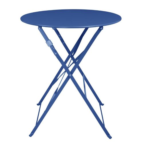 Bolero Perth Pavement Style Round Table Dark Navy (DZ875)