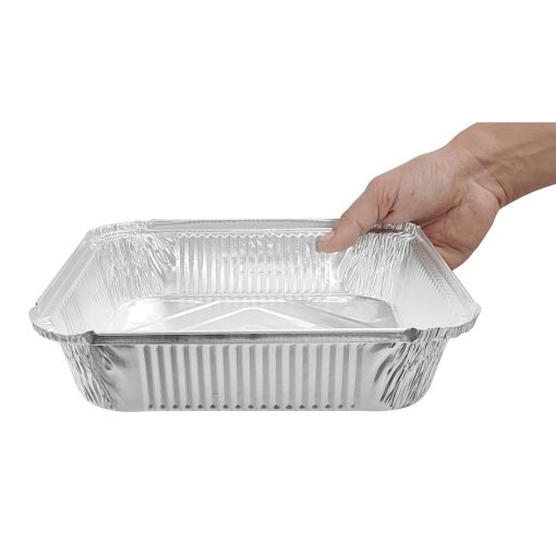Fiesta Recyclable Deep Foil Containers 2100ml Pack of 200 (DZ892)