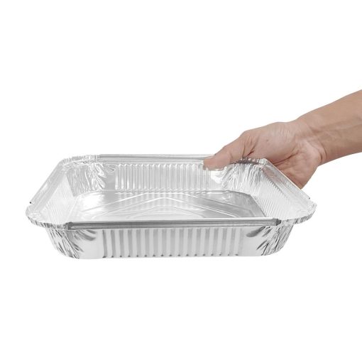 Fiesta Recyclable Shallow Foil Containers 1580ml Pack of 200 (DZ893)