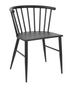 Bolero Harrowdene Black Spindle Chairs Pack of 2 (FU527)