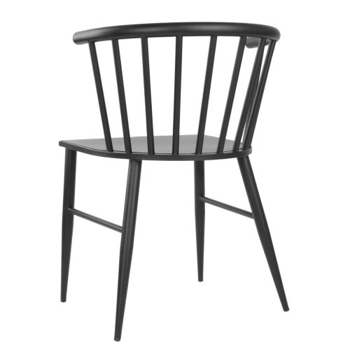 Bolero Harrowdene Black Spindle Chairs Pack of 2 (FU527)