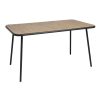 Bolero Santorini Rectangular Table Wood Effect 1400mm (FU536)