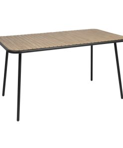 Bolero Santorini Rectangular Table Wood Effect 1400mm (FU536)