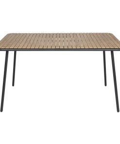 Bolero Santorini Rectangular Table Wood Effect 1400mm (FU536)