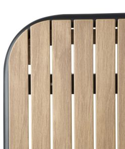 Bolero Santorini Rectangular Table Wood Effect 1400mm (FU536)