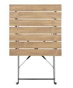 Bolero Perth Pavement Style Square Table Wood Effect (FU538)