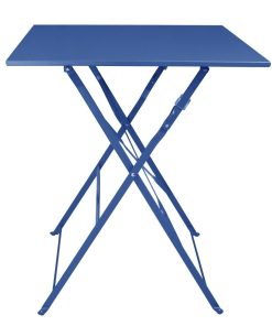 Bolero Perth Pavement Style Square Table Dark Navy (FU540)