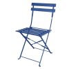 Bolero Perth Pavement Style Folding Chairs Dark Navy Pack of 2 (FU541)