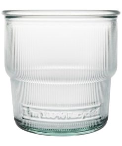Olympia Recycled Glass Ribbed Stackable Tumblers 300ml Pack of 6 (FU597)