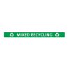 Jantex Slim Bin Lid Mixed Recycling Label (FX197)