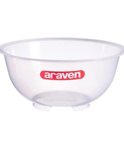 Araven Polypropylene Mixing Bowl Transparent 11Ltr (GL979)