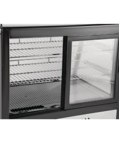 Polar G-Series Energy Efficient Countertop Food Display Fridge Black 160Ltr (GP291)