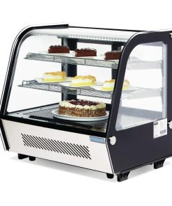 Polar G-Series Energy Efficient Countertop Food Display Fridge Black 120Ltr (GP292)