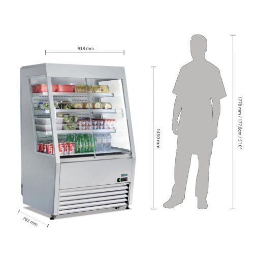 Polar G-Series Energy Efficient Multideck Display Fridge 918mm (GP295)