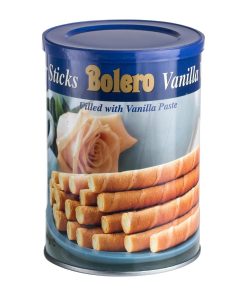Bolero Vanilla Wafer Sticks Tin 400g (HT334)