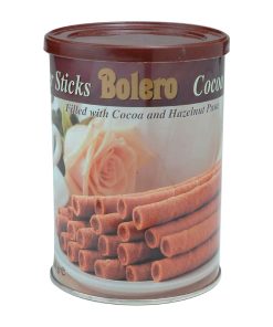 Bolero Cocoa-Hazelnut Wafer Sticks Tin 400g (HT335)