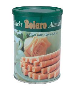 Bolero Almond Wafer Sticks Tin 400g (HT337)
