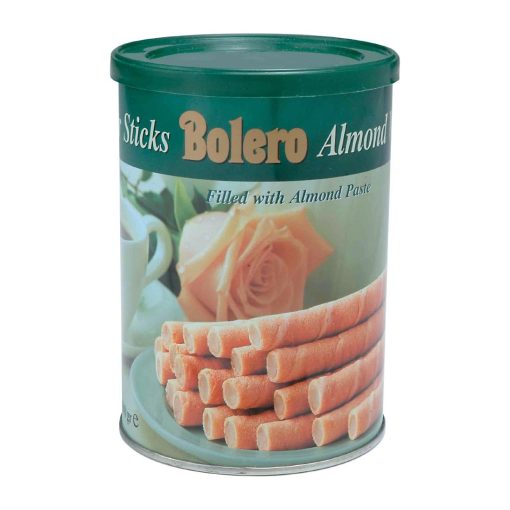 Bolero Almond Wafer Sticks Tin 400g (HT337)