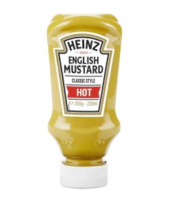 Heinz Table Top Hot English Mustard 220ml Pack of 8 (HT376)