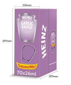 Heinz Garlic Sauce SqueezMe Sachets 26ml Pack of 70 (HT392)