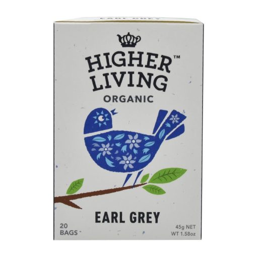 Higher Living Earl Grey Organic Teabags Pack of 80 (HT791)